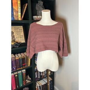 Urban Outfitters Mauve Knit Crop Top Sweater Women's Size M